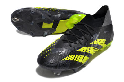 Men's Adidas Predator Accuracy.1 FG Football Boots - Black/Grey/Yellow