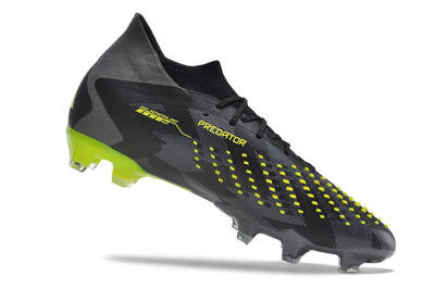 Men's Adidas Predator Accuracy.1 FG Football Boots - Black/Grey/Yellow