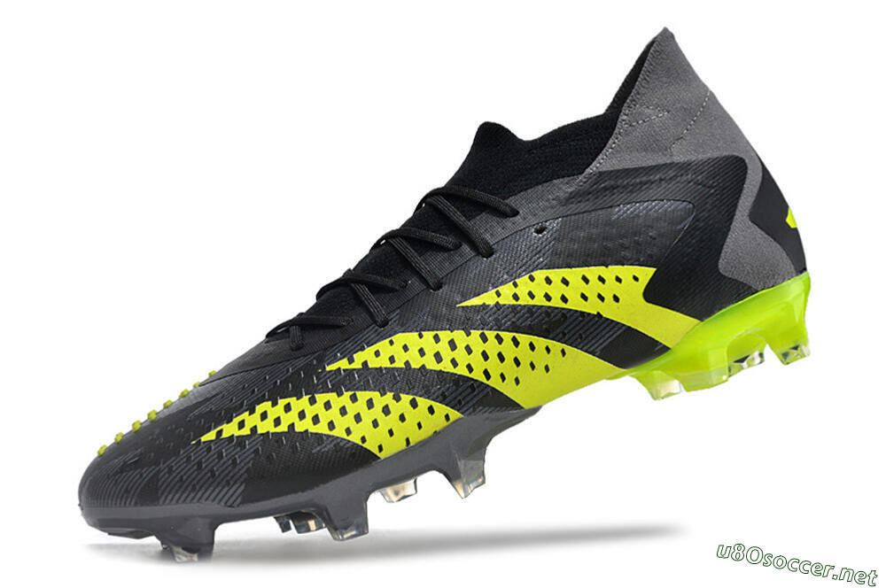 Men's Adidas Predator Accuracy.1 FG Football Boots - Black/Grey/Yellow 5