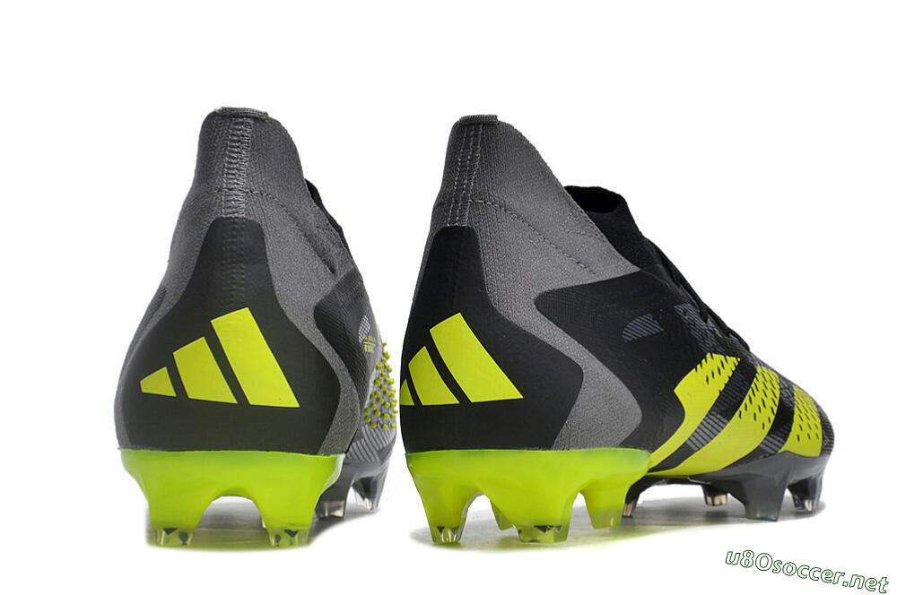 Men's Adidas Predator Accuracy.1 FG Football Boots - Black/Grey/Yellow 6