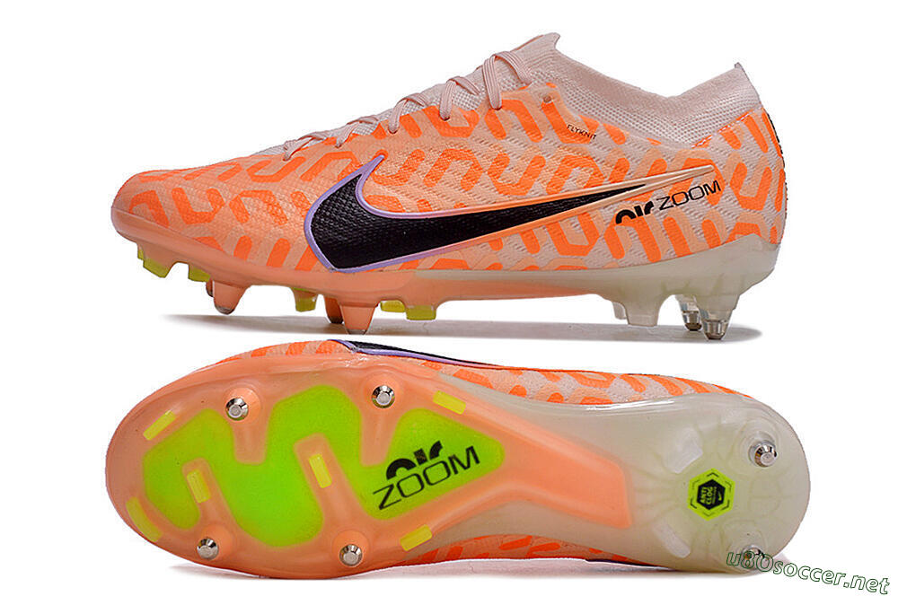 Men's Nike Air Zoom Mercurial Vapor 15 Elite SG Football Boots - Orange/Pink/Black/Purple 1