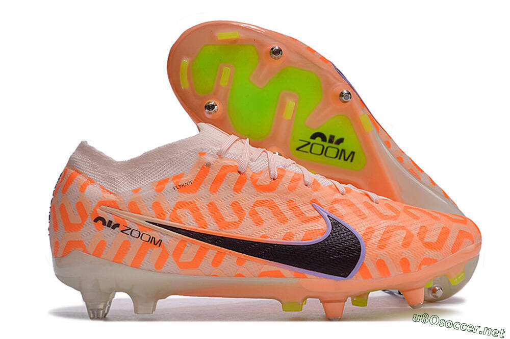 Men's Nike Air Zoom Mercurial Vapor 15 Elite SG Football Boots - Orange/Pink/Black/Purple 2