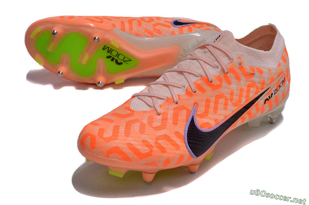 Men's Nike Air Zoom Mercurial Vapor 15 Elite SG Football Boots - Orange/Pink/Black/Purple 3