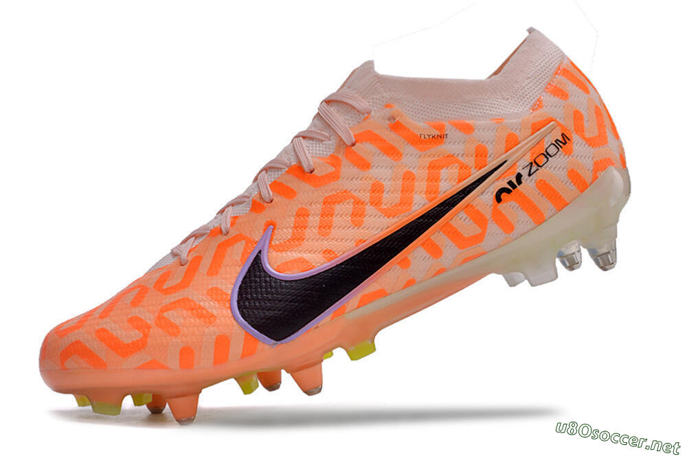 Men's Nike Air Zoom Mercurial Vapor 15 Elite SG Football Boots - Orange/Pink/Black/Purple 5