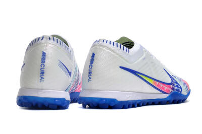 Men's Nike Air Zoom Mercurial Vapor 15 Elite TF Football Shoes - White/Blue/Pink