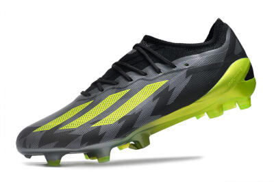 Men's Adidas x Crazyfast.1 FG Football Boots - Black/Green