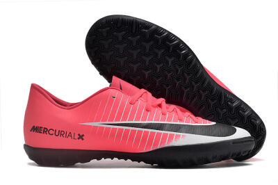 Men's NIke Mercuricalx Victory 6 TF Football Shoes - Pink/Grey/Black