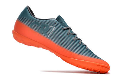 Men's NIke Mercuricalx Victory 6 TF Football Shoes - Blue/Black/Orange