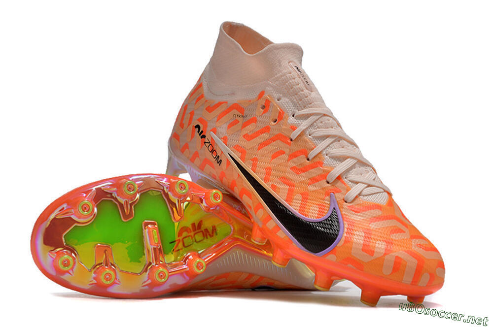 Unisex Nike Air Zoom Mercurial Superfly 9 Elite AG Football Boots - Pink/Black/Purple 3