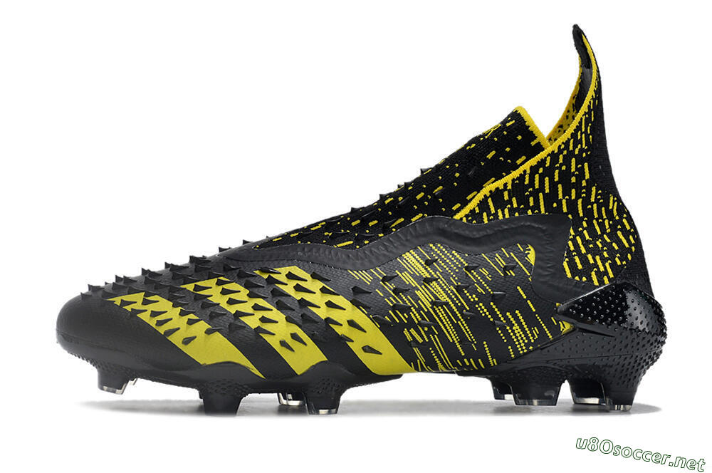 Men's Adidas Predator Freak.1 FG Football Boots - Black/Yellow 0