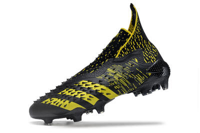 Men's Adidas Predator Freak.1 FG Football Boots - Black/Yellow