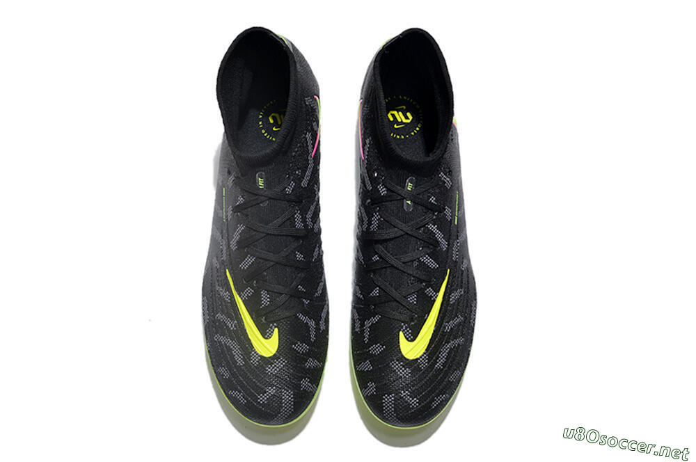 Men's Nike Phantom Luna Elite FG Football Boots - Black/Yellow/Pink 4