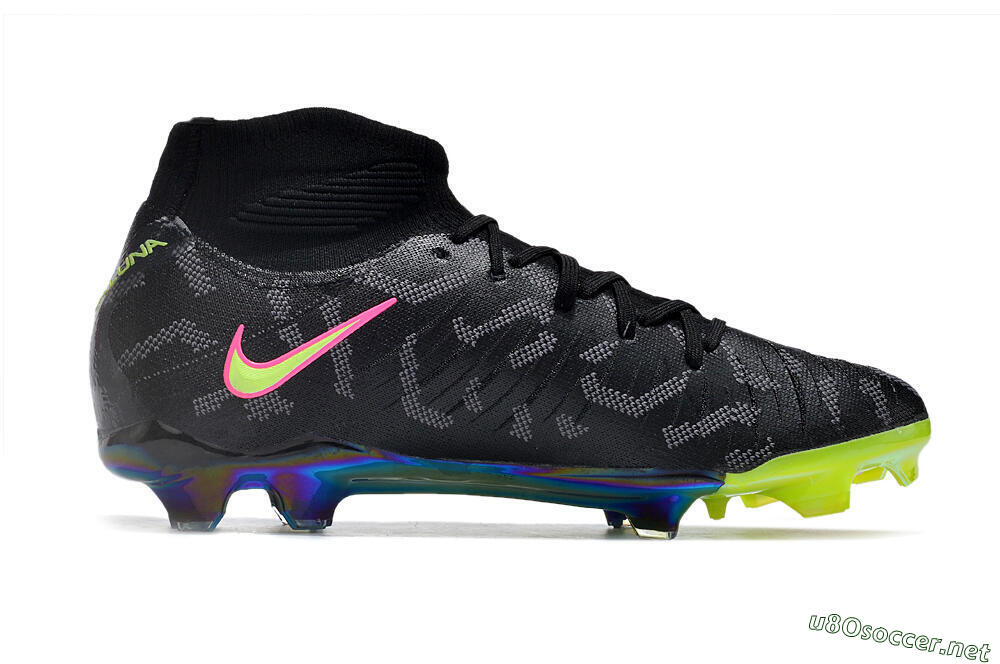 Men's Nike Phantom Luna Elite FG Football Boots - Black/Yellow/Pink 7