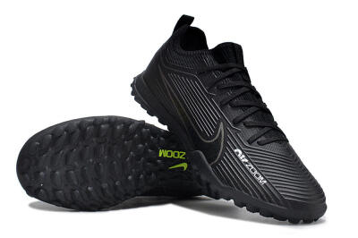 Unisex Nike Air Zoom Mercurial Vapor 15 Pro TF Football Shoes - Black/White/Yellow