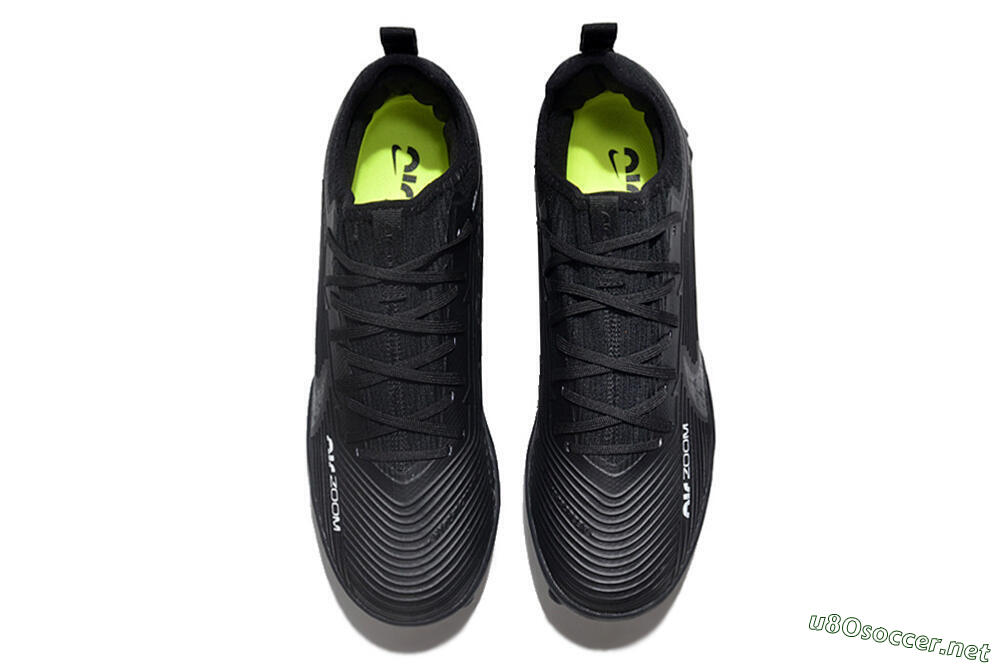 Unisex Nike Air Zoom Mercurial Vapor 15 Pro TF Football Shoes - Black/White/Yellow 4