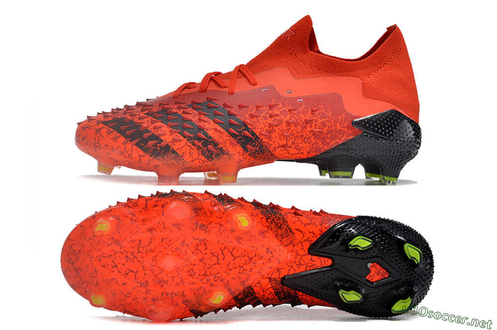 Men's Adidas Predator Freak.1 Low FG Football Boots - Red/Black 1