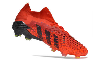 Men's Adidas Predator Freak.1 Low FG Football Boots - Red/Black