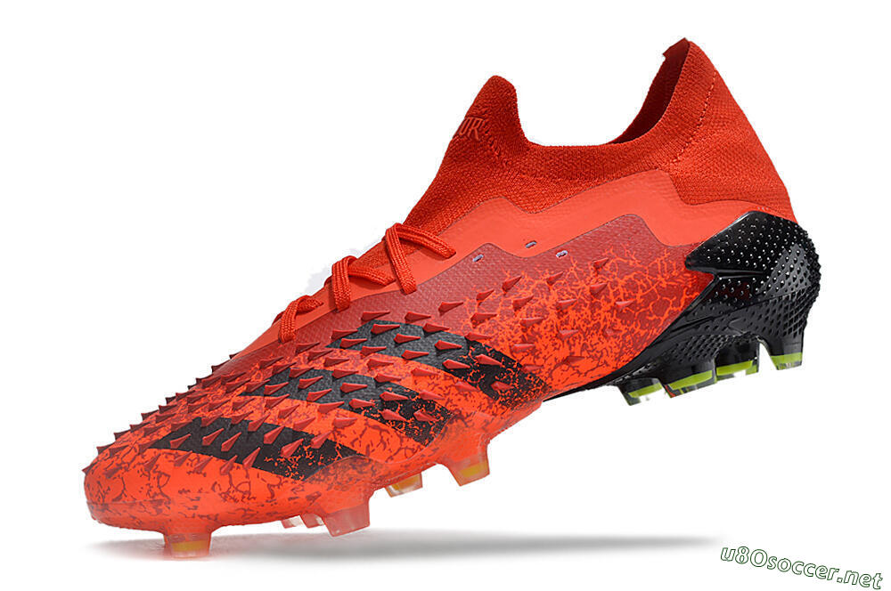 Men's Adidas Predator Freak.1 Low FG Football Boots - Red/Black 5