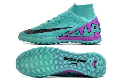 Unisex Nike Air Zoom Mercurial Superfly 9 Elite TF Football Shoes - Blue/Black/Purple