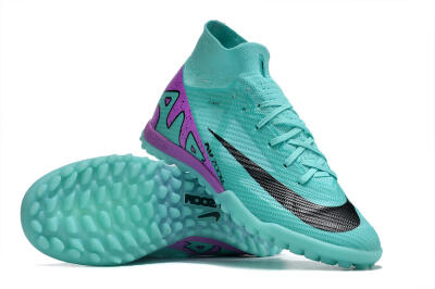 Unisex Nike Air Zoom Mercurial Superfly 9 Elite TF Football Shoes - Blue/Black/Purple