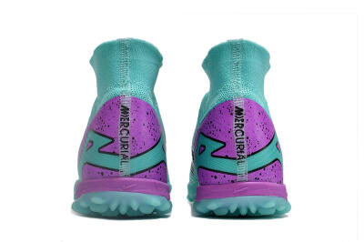 Unisex Nike Air Zoom Mercurial Superfly 9 Elite TF Football Shoes - Blue/Black/Purple
