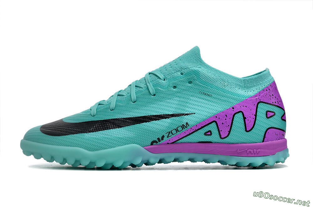 Unisex Nike Air Zoom Mercurial Vapor 15 Elite TF Football Shoes - Blue/Black/Purple 0