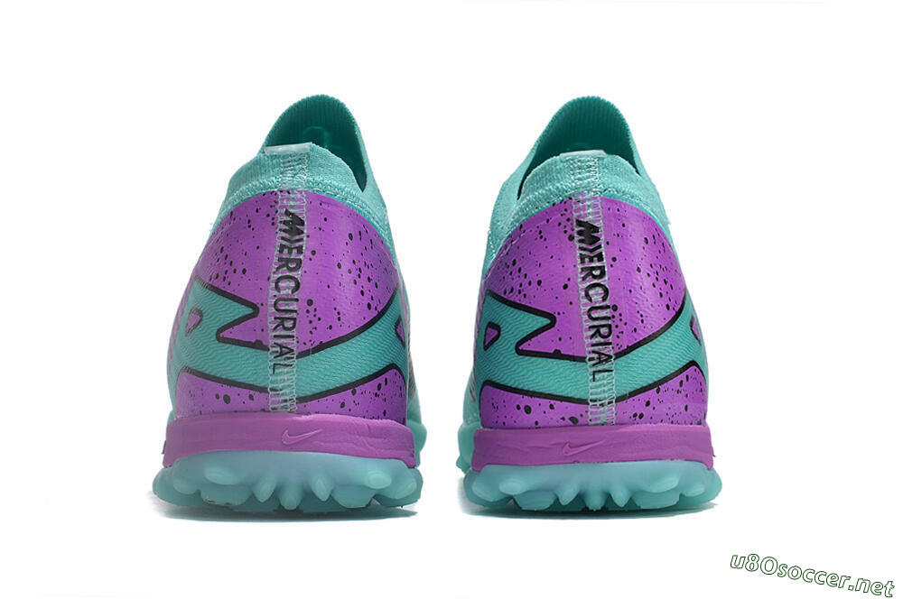 Unisex Nike Air Zoom Mercurial Vapor 15 Elite TF Football Shoes - Blue/Black/Purple 5