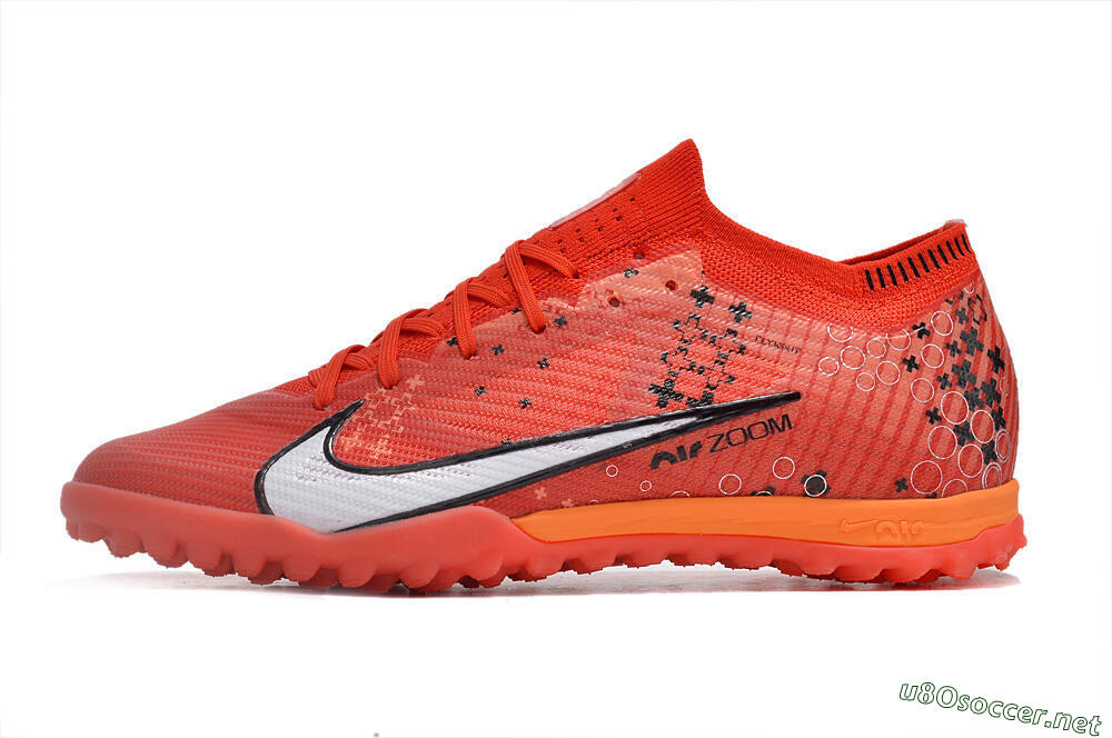 Unisex Nike Air Zoom Mercurial Vapor 15 Elite TF Football Shoes - Red/White/Black 0