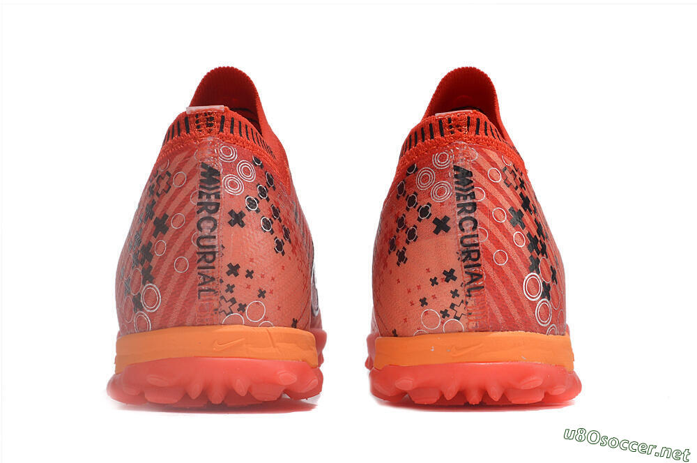 Unisex Nike Air Zoom Mercurial Vapor 15 Elite TF Football Shoes - Red/White/Black 5