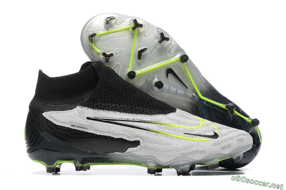 Men's Nike Phantom GX Elite DF FG Football Boots - Grey/Black/Yellow 2