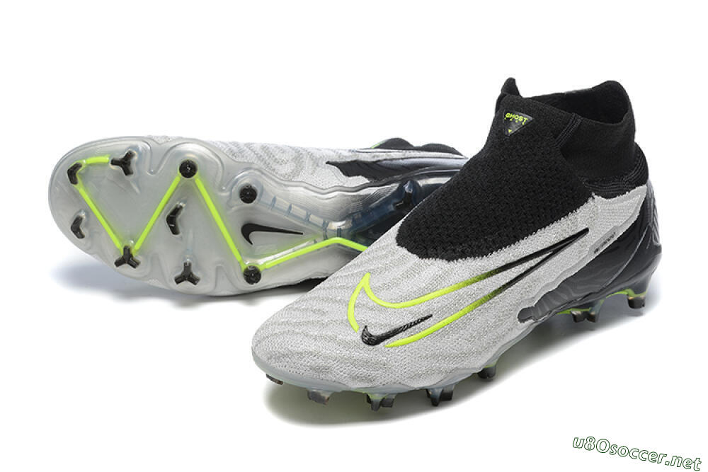 Men's Nike Phantom GX Elite DF FG Football Boots - Grey/Black/Yellow 3