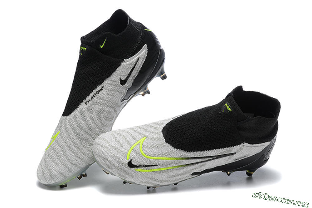 Men's Nike Phantom GX Elite DF FG Football Boots - Grey/Black/Yellow 6