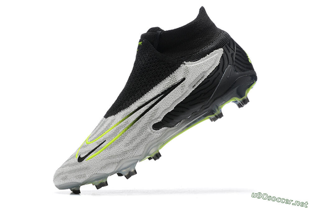 Men's Nike Phantom GX Elite DF FG Football Boots - Grey/Black/Yellow 8