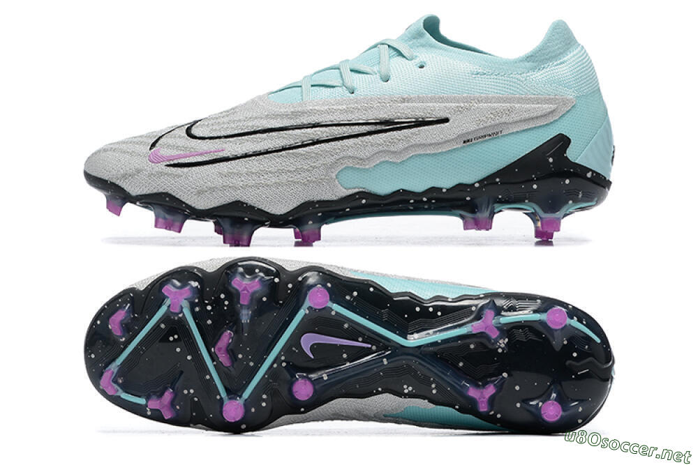 Men's Nike Phantom GX Elite FG Football Boots - Grey/Blue/Black 1
