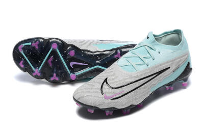Men's Nike Phantom GX Elite FG Football Boots - Grey/Blue/Black