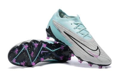 Men's Nike Phantom GX Elite FG Football Boots - Grey/Blue/Black