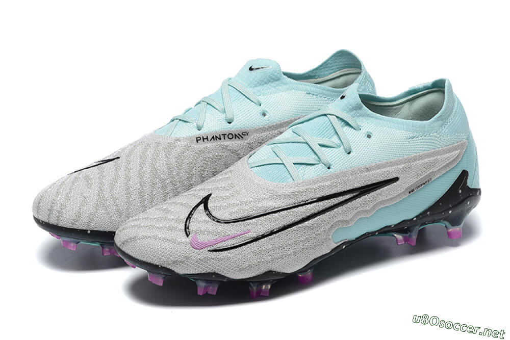 Men's Nike Phantom GX Elite FG Football Boots - Grey/Blue/Black 5