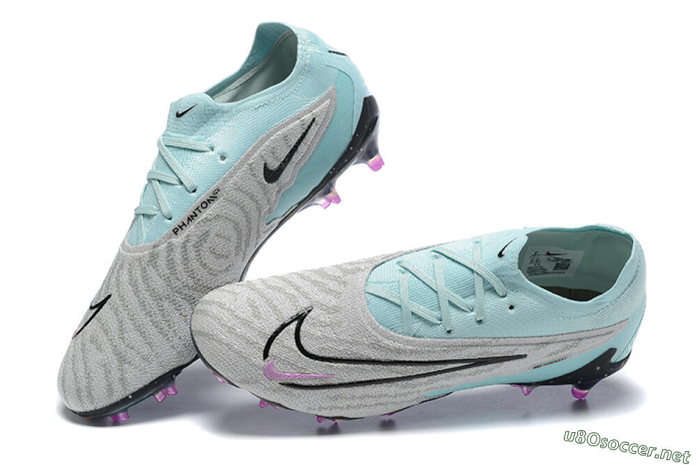 Men's Nike Phantom GX Elite FG Football Boots - Grey/Blue/Black 6