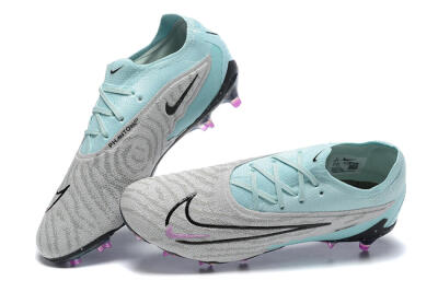 Men's Nike Phantom GX Elite FG Football Boots - Grey/Blue/Black