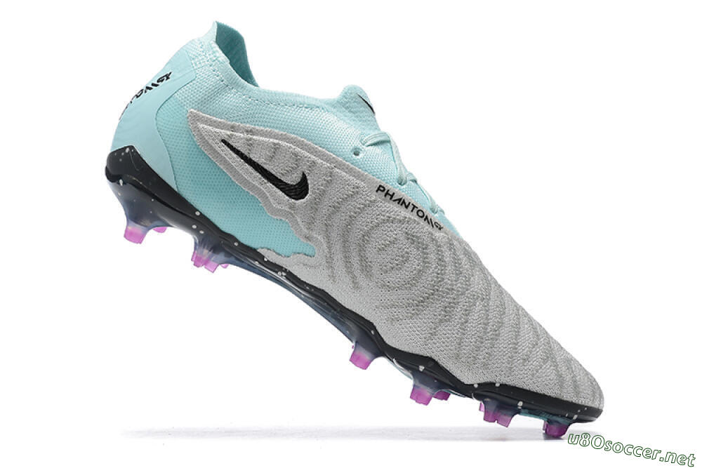 Men's Nike Phantom GX Elite FG Football Boots - Grey/Blue/Black 7