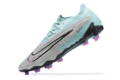 Men's Nike Phantom GX Elite FG Football Boots - Grey/Blue/Black