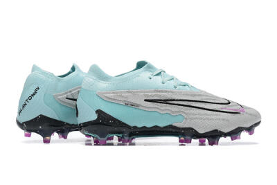 Men's Nike Phantom GX Elite FG Football Boots - Grey/Blue/Black