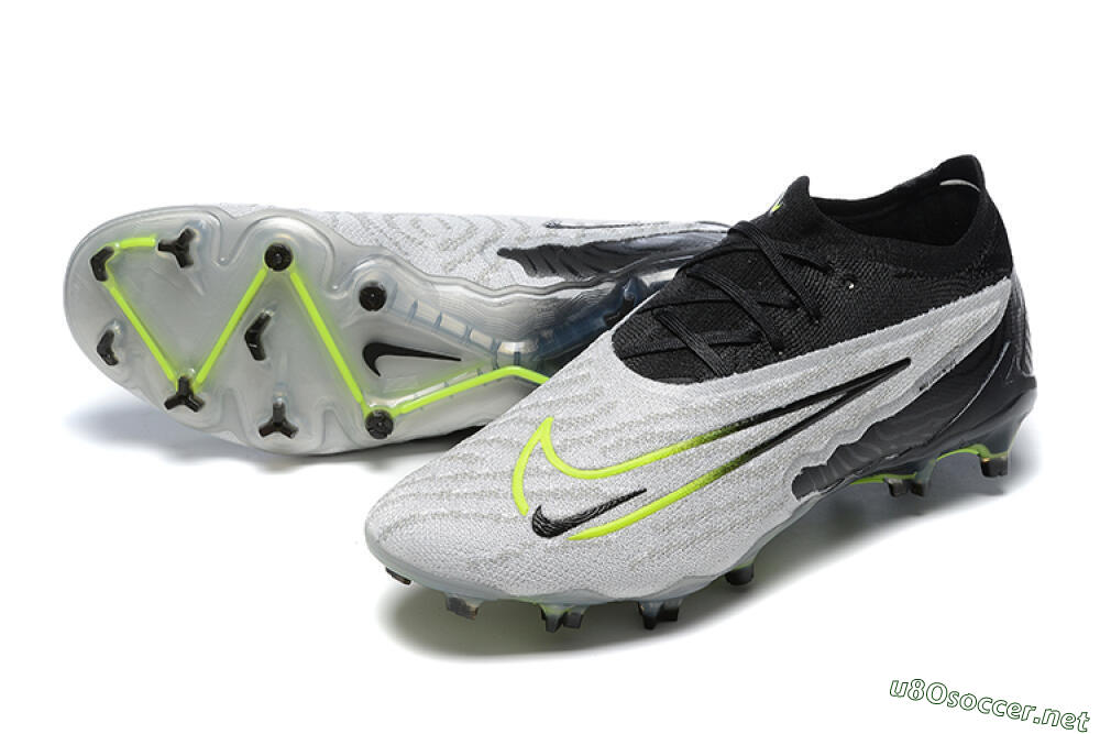 Men's Nike Phantom GX Elite FG Football Boots - Grey/Black/Yellow 3