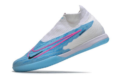 Men's Nike Phantom GX Elite DF IC Football Shoes - Blue/White/Pink