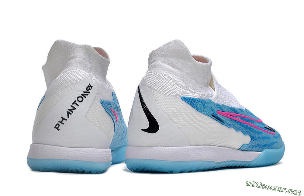 Men's Nike Phantom GX Elite DF IC Football Shoes - Blue/White/Pink 6
