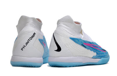 Men's Nike Phantom GX Elite DF IC Football Shoes - Blue/White/Pink