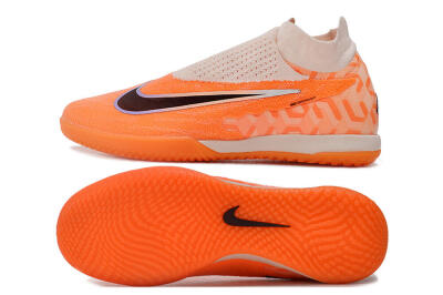 Men's Nike Phantom GX Elite DF IC Football Shoes - Pink/Black/Purple