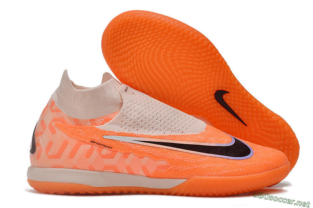Men's Nike Phantom GX Elite DF IC Football Shoes - Pink/Black/Purple 2