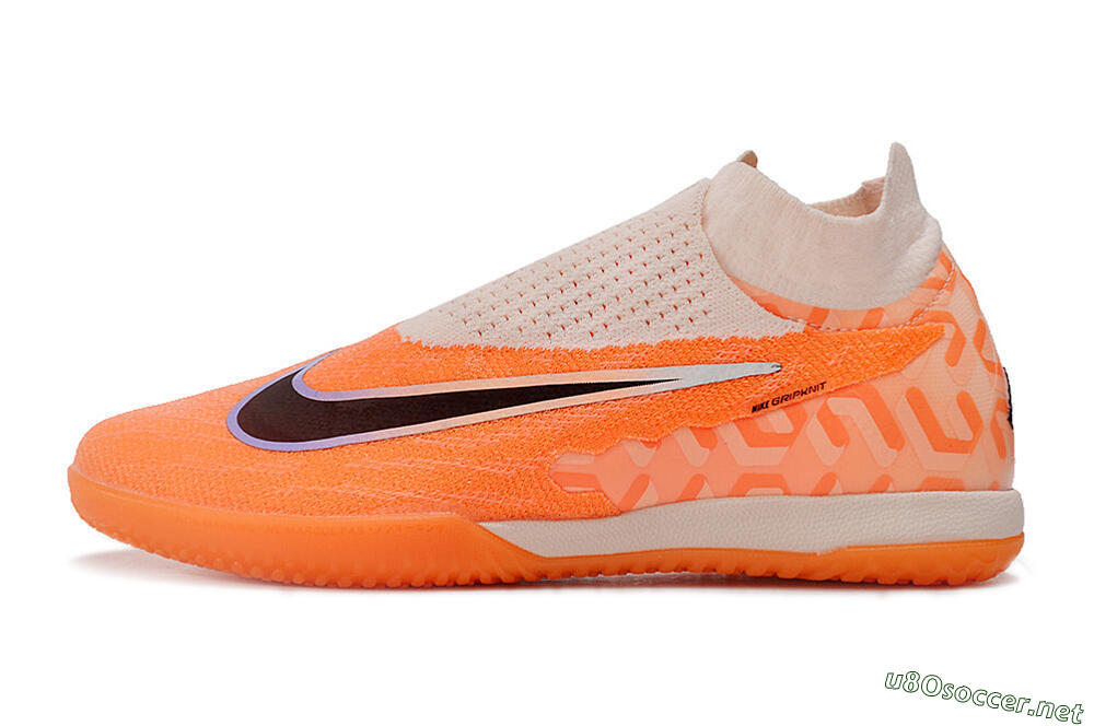 Men's Nike Phantom GX Elite DF IC Football Shoes - Pink/Black/Purple 0