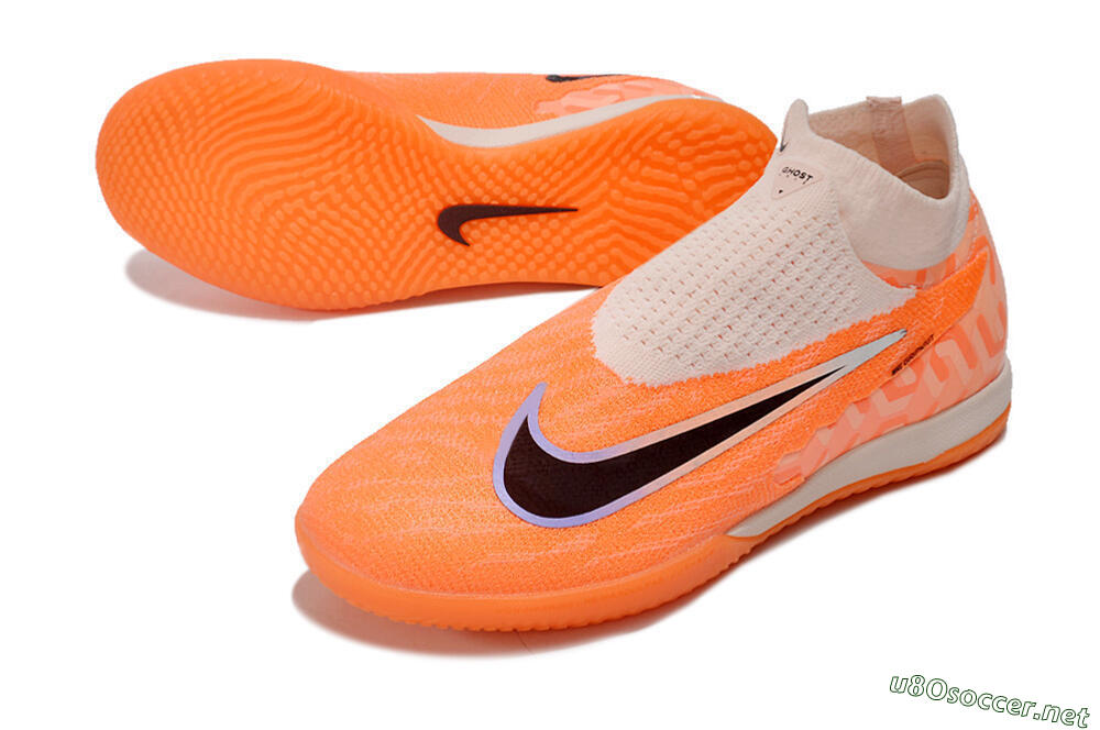Men's Nike Phantom GX Elite DF IC Football Shoes - Pink/Black/Purple 3